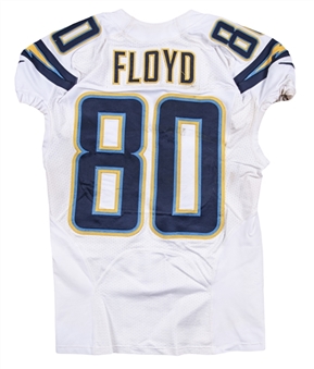 2014 Malcom Floyd Game Used & Photo Matched San Diego Chargers White Jersey Used For 2 Games (Chargers/MeiGray)